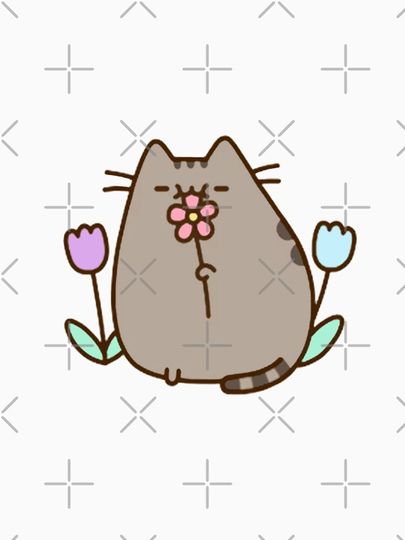 Cute Cat with Flowers Essential T-Shirt