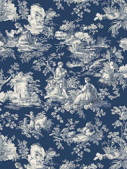 Toile de jouy Blue Leggings