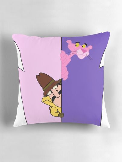 The pink panther Hide And Sick Throw  Pillow