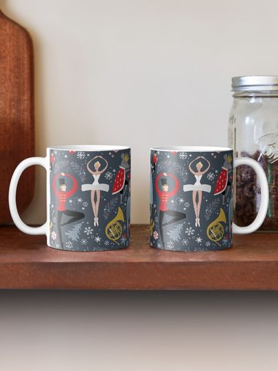 Clara's Nutcracker Ballet repeat by Robin Pickens Coffee Mug