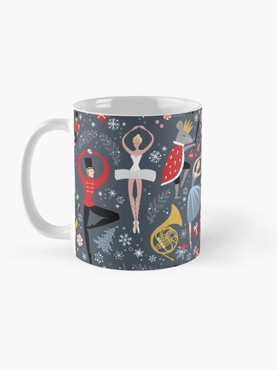 Clara's Nutcracker Ballet repeat by Robin Pickens Coffee Mug