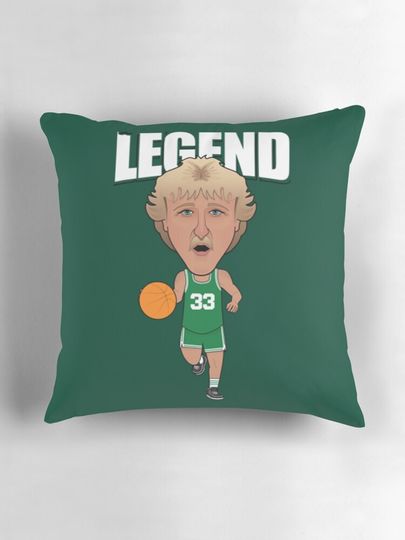 Larry Bird Legend 33   Pillow, Basketball Gift, Gift for Fan