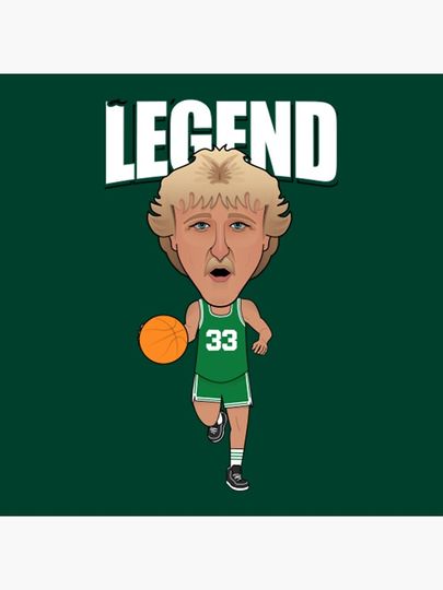 Larry Bird Legend 33   Pillow, Basketball Gift, Gift for Fan