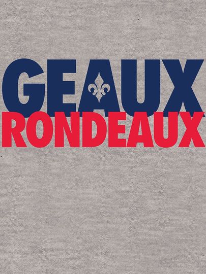 Geaux Rondeaux (Blue/Red) Pullover Sweatshirt