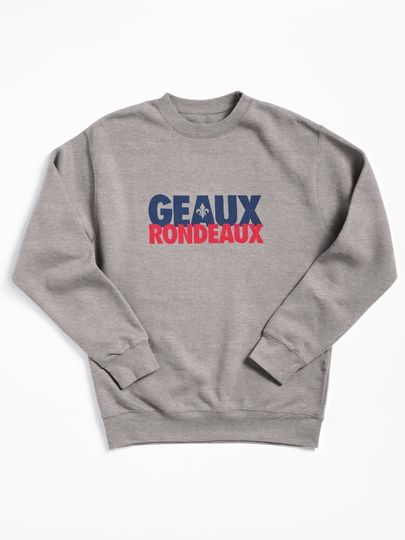 Geaux Rondeaux (Blue/Red) Pullover Sweatshirt