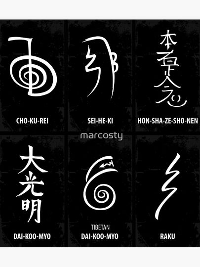 Reiki Symbols Premium Matte Vertical Poster