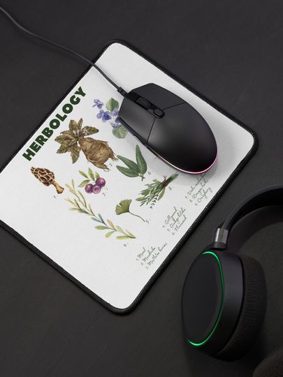 Herbology Plants Wizard School Mouse Pad
