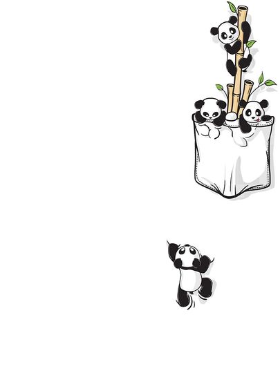 POCKET PANDAS Kids T-Shirt