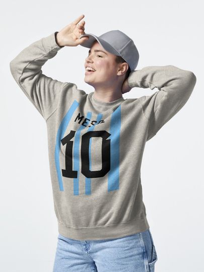 Messi 10 Pullover Sweatshirt, Lionel Messi Sweatshirt, Messi Fan Sweater