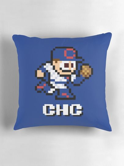 Chicago (8-bit Player + Initials) Pillow