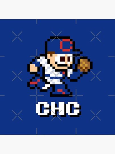 Chicago (8-bit Player + Initials) Pillow
