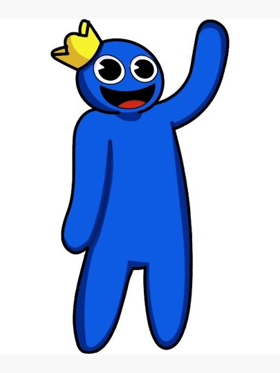 rainbow friends Blue! Premium Matte Vertical Poster