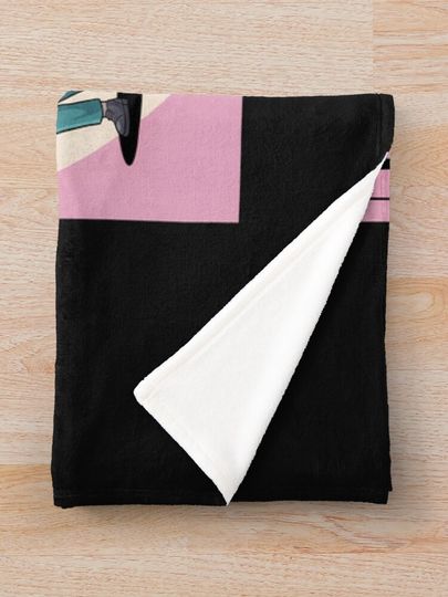 Minimalist Huntrix Portrait - Pastel Soft K-pop Wall Art Fleece Blanket, Gift For Fan