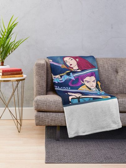 Huntrix Fleece Blanket, Gift For Fan