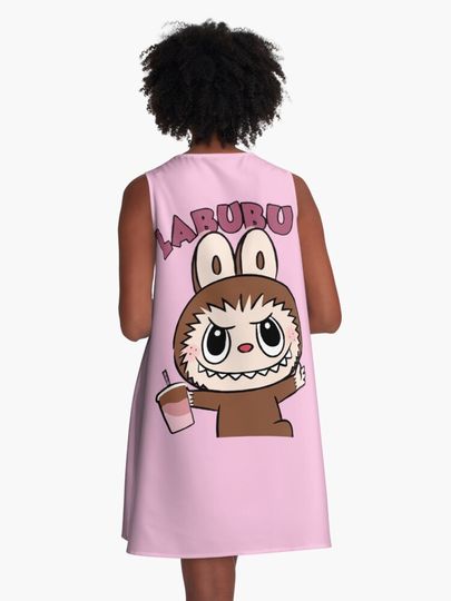 labubu A-Line Dress, Gift for Her