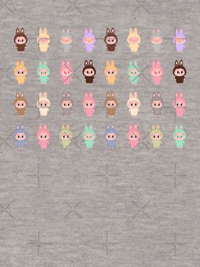 Micro Mini Labubu Sticker Bundle V2 Lightweight Hoodie