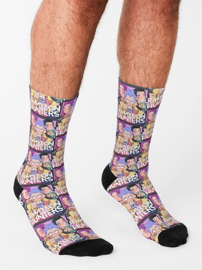 Huntrix Kpop Demon Hunters Ramyeon Watercolor  Socks
