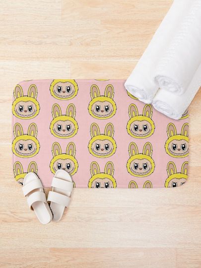 Cute Labubu Bath Mat, For Bathroom, For Kitchen