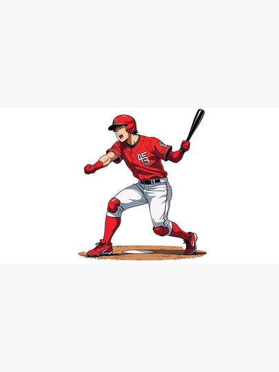 Red team Baseball Hitter  Cap