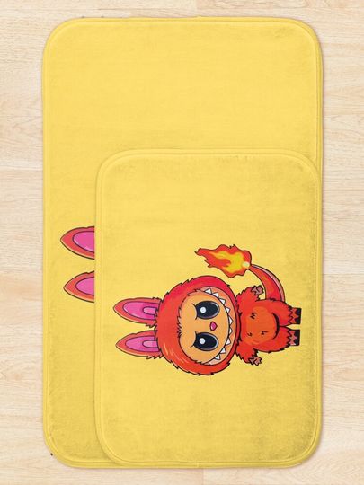Cute Labubu Bath Mat, For Bathroom, For Kitchen