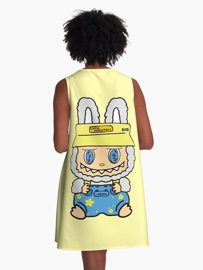 Cute Labubu A-Line Dress, Gift for Her