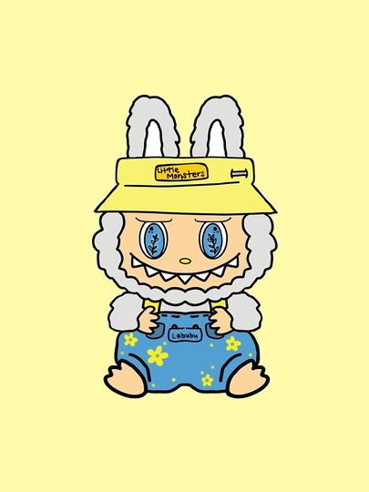 Cute Labubu A-Line Dress, Gift for Her