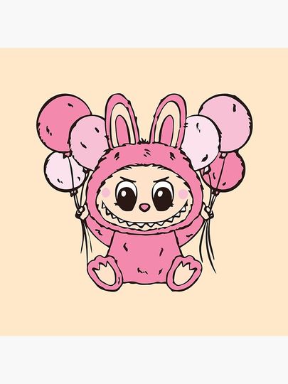 Cute Labubu Pillow, Cute Labubu Pillows Gift, Gift for Fan