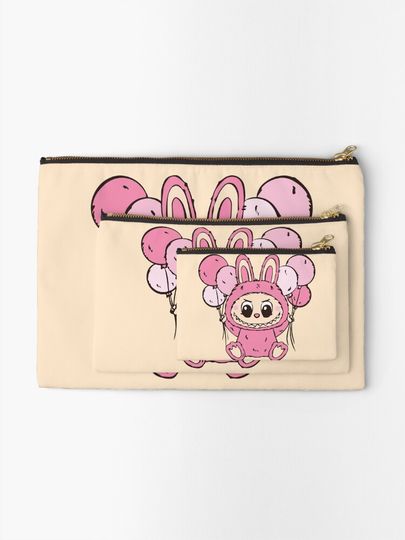 Cute Labubu Zipper Pouch, Cute Bags Gift, Gift for Fan