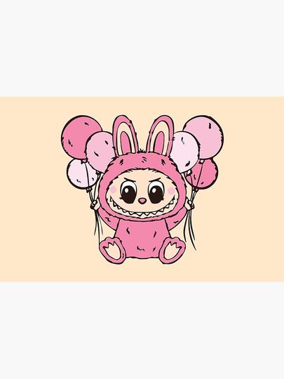 Cute Labubu Zipper Pouch, Cute Bags Gift, Gift for Fan