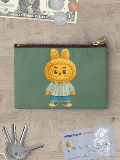 Cute Labubu Zipper Pouch, Cute Bags Gift, Gift for Fan