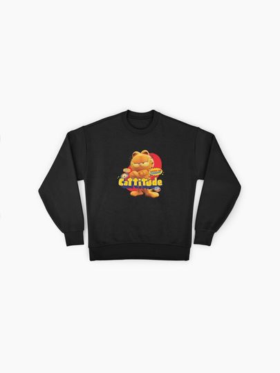 The Garfield Movie Cattitude Sassy Garfield Portrait Premium Sweatshirt