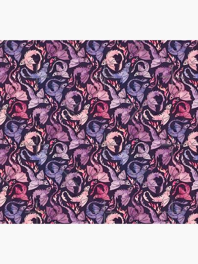 Dragon fire dark pink & purple Socks