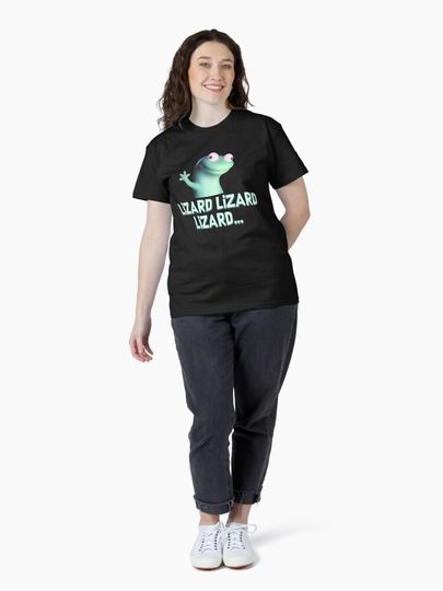 Funny Weirdcore Animal Lizard Lizard Lizard Meme - Derpy Lizard Button  Classic T-Shirt