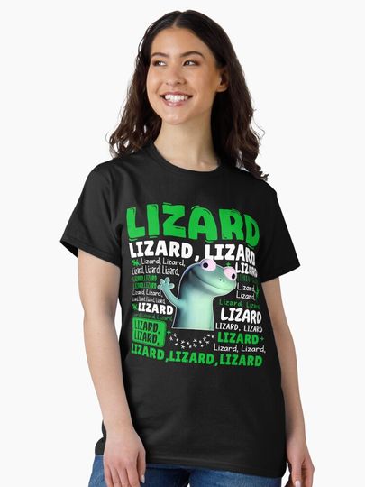 Lizard Lizard Lizard Meme, Titok Viral Meme Lizard, Lizard Button Meme Classic T-Shirt