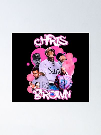 Chris Brown Concert Poster - Tour Music Wall Art Decor