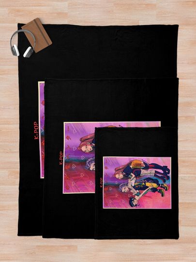 KPop Demon Hunters Fleece Blanket, Gift For Fan