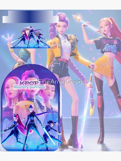 kpop demon hunters sticker Backpack
