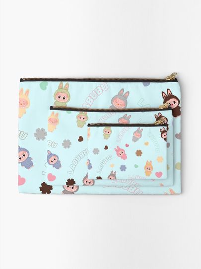Labubu Pattern V1 Zipper Pouch, Cute Bags Gift, Gift for Fan