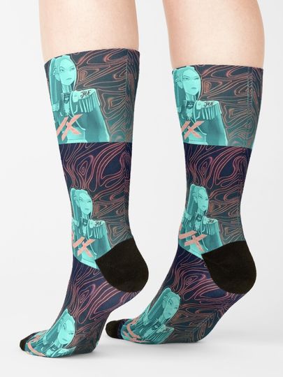 Huntrix demon hunters kpop Psycho fanart  Socks