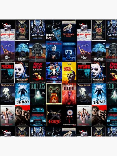 1980s Horror Classics  Pillow