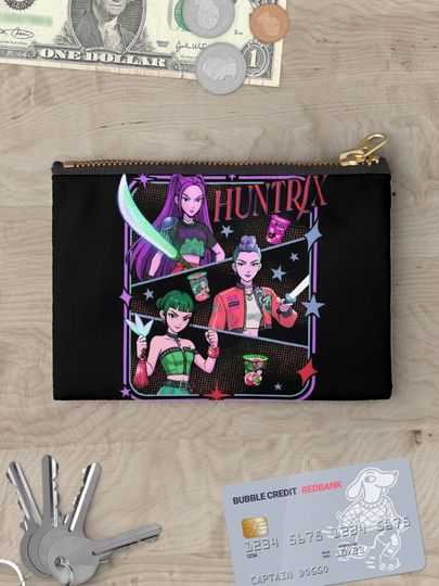 Huntrix Kpop Demon Hunters Zipper Pouch