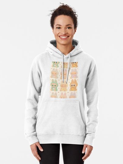 Labubu Bear Stare Pullover Hoodie