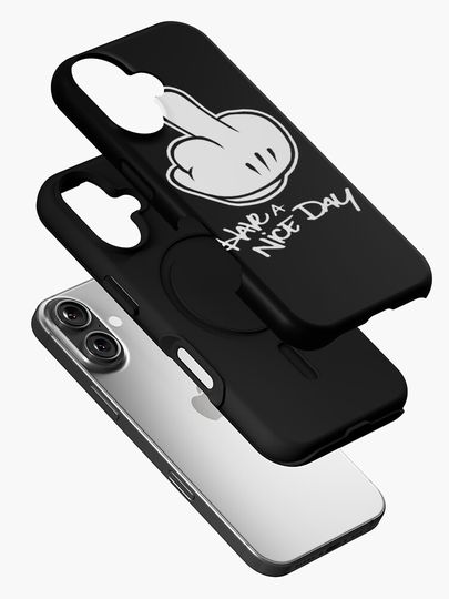 Middle Finger - have a nice day iPhone Case