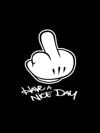 Middle Finger - have a nice day iPhone Case