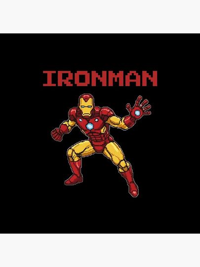 Pixel Ironman Pillow