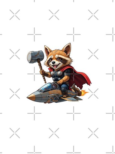 Corgi Avenger Corgi Thor Rocket: Heroic Intergalactic Duo iPhone Case