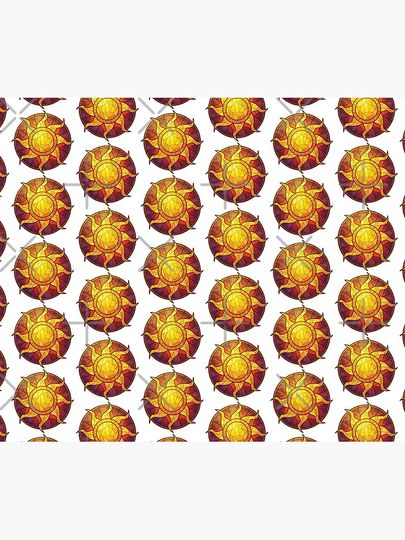 Stained Glass Tangled Sun Throw Blanket