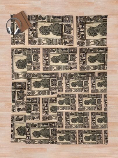 Black Panther Artistic Movie Design Throw Blanket