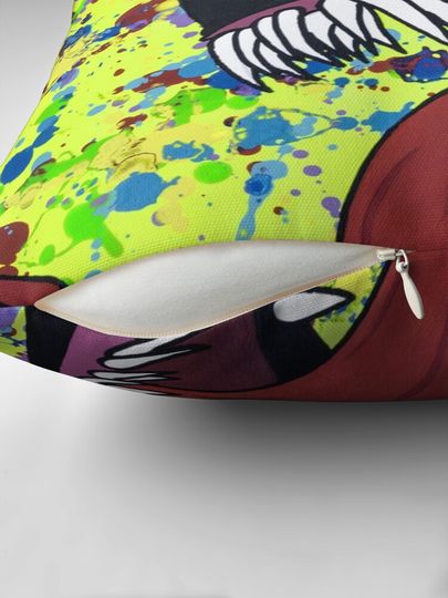 Symbiote Splatter Pillow