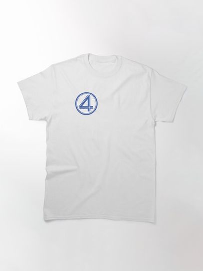 Fantastic Four Superhero Logo Graphic Tee